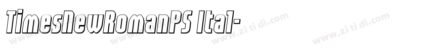 TimesNewRomanPS Ital字体转换